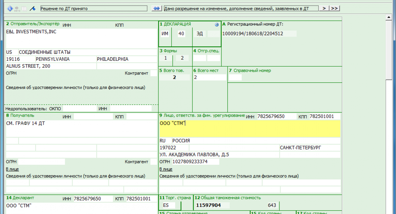 ВД Расширенная